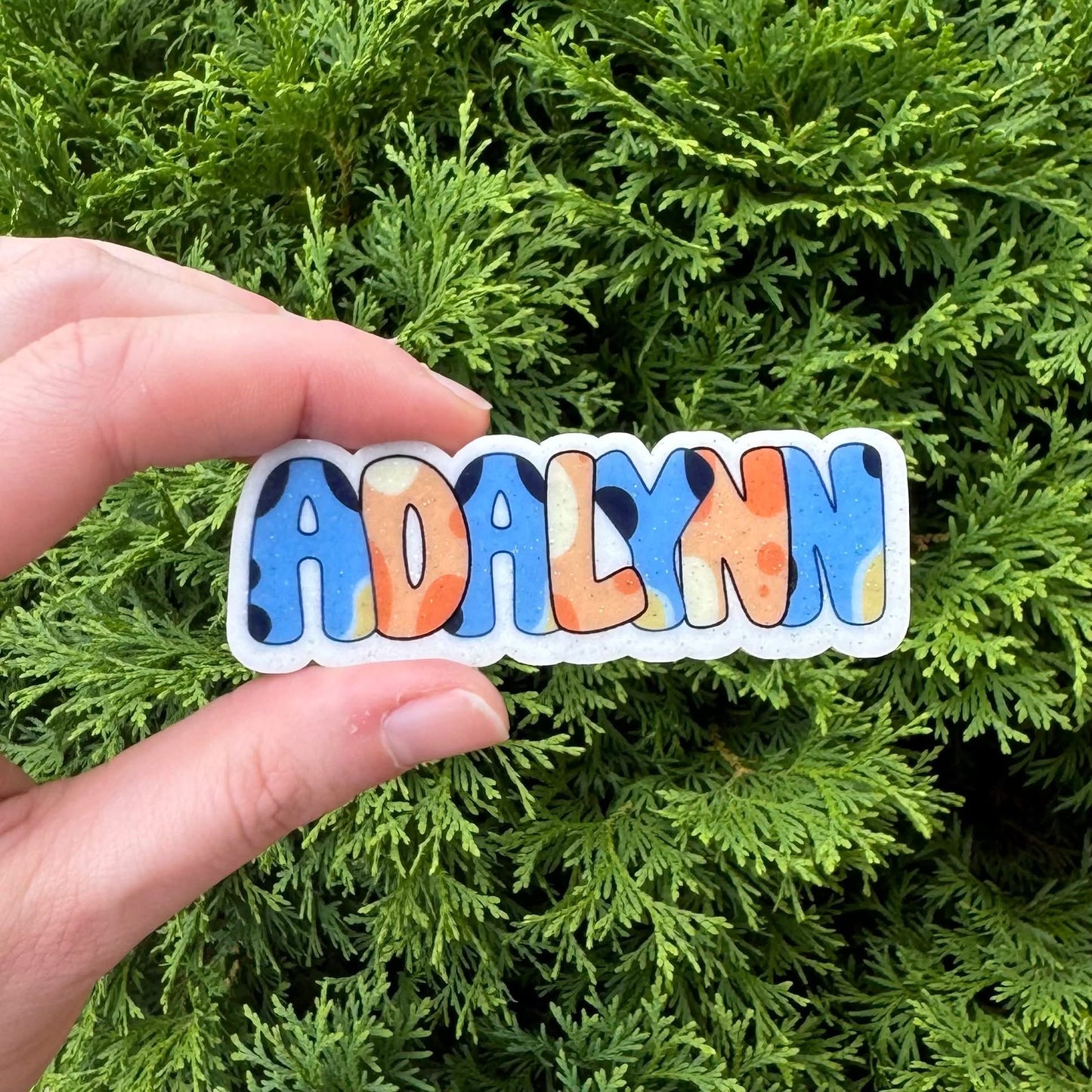 Blue dog name clip