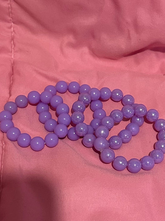 Set of 4 purple bracelets