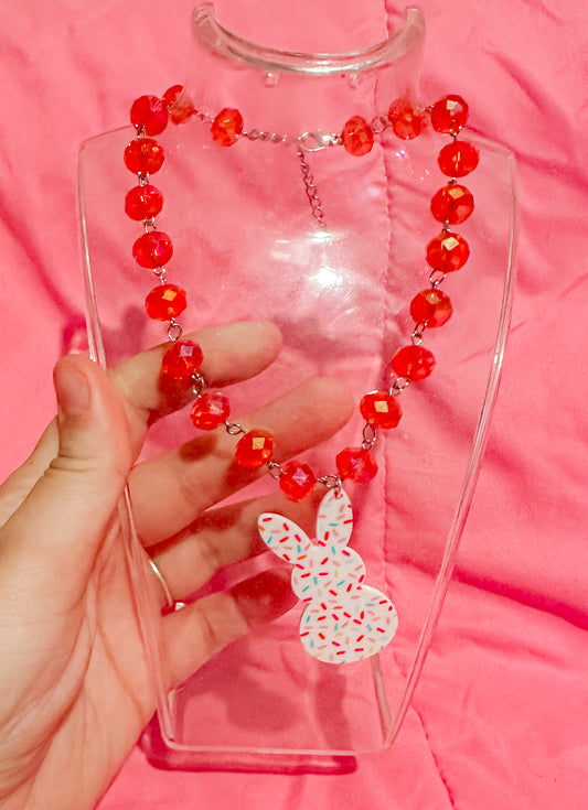 Sprinkle necklace orange