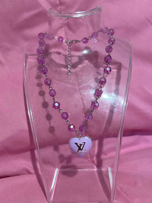 Boujee purple necklace