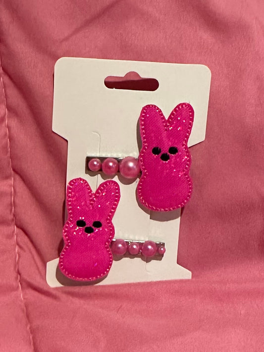 Peeps hair clips