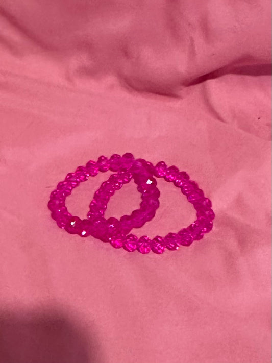 Pink bracelet set
