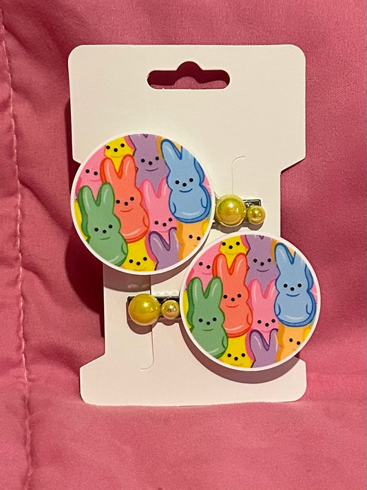 Round hair clips