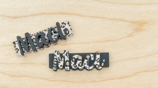 Leopard hair clip set